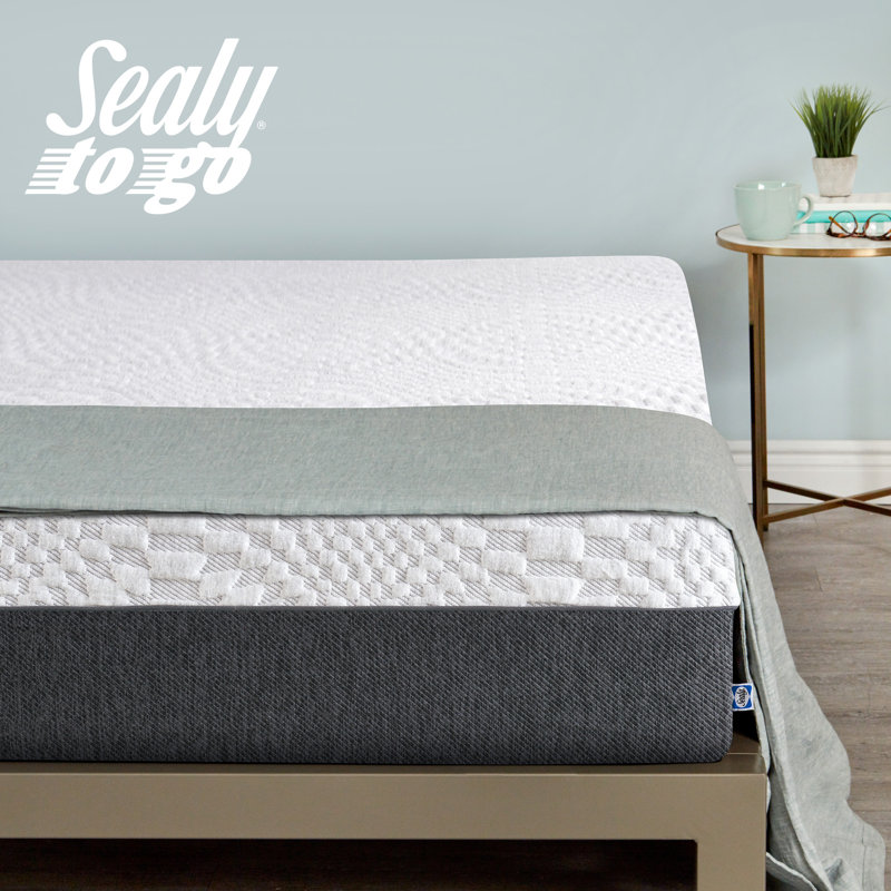 Sealy to Go 10” Medium Memory Foam Mattress in a box, Twin XL