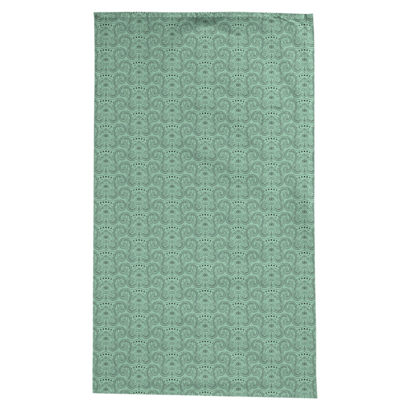 Nappe à motif géométrique leffel, Vert jade