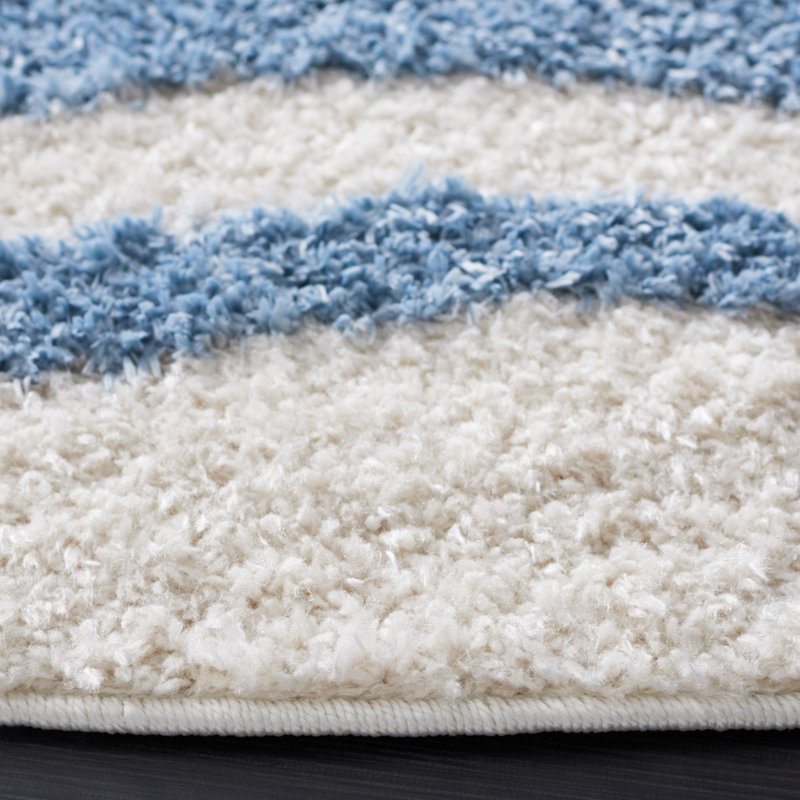 Tapis abstrait performance Norvège, Rond 6 pi 7 po