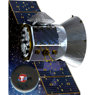 Transiting Exoplanet Survey Satellite Cardboard Standup