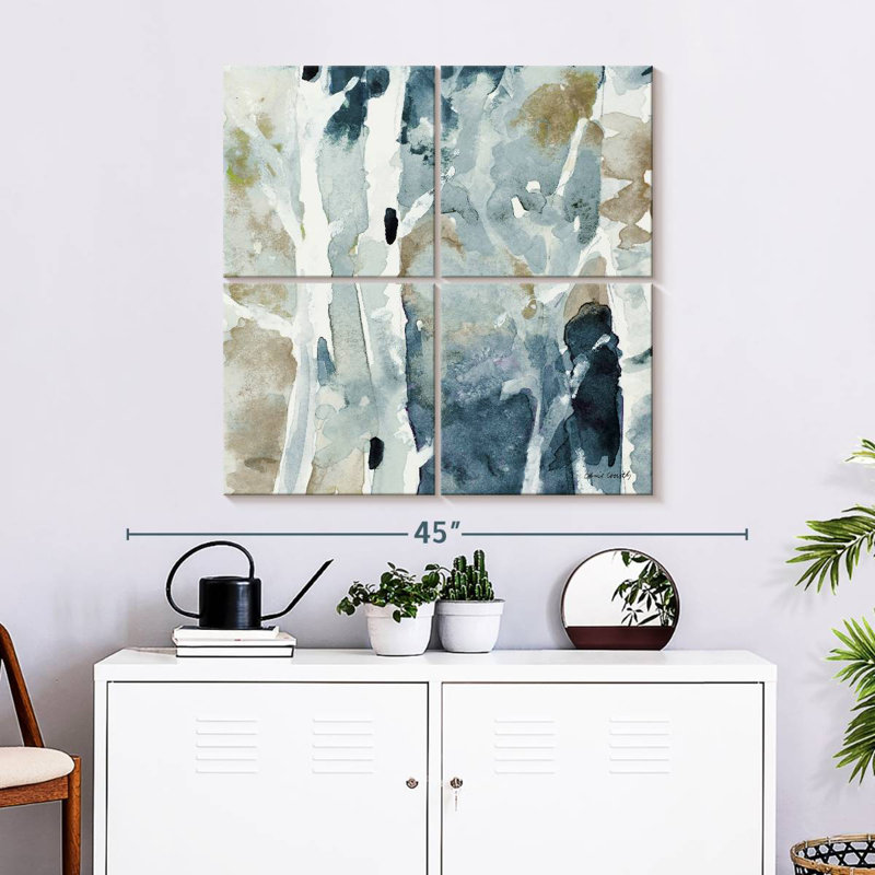 Blue Upon The Hill Square I, 32" H x 32" W