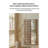 American Vintage Solid Ash Wood Foldable Grid Lattice Full Length Mirror