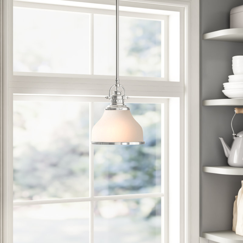 Luminaire suspendu en forme de dôme à une lumière Maybery, Bronze palladien, H 9,5 po x l 8 po x P 8 po