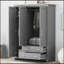 Armoire de rangement polyvalente à trois portes avec plusieurs compartiments pour tous vos besoins