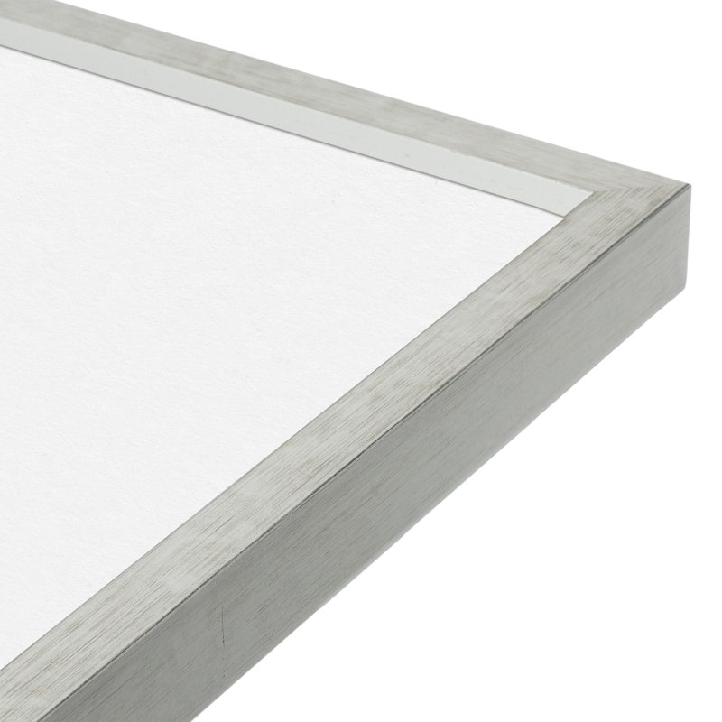 Linnson Wood Picture Frame with Mat, White, 20" x 30", 24" x 30"