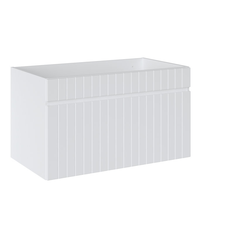 Adilbek 80cm Single Bathroom Vanity Base Only in White