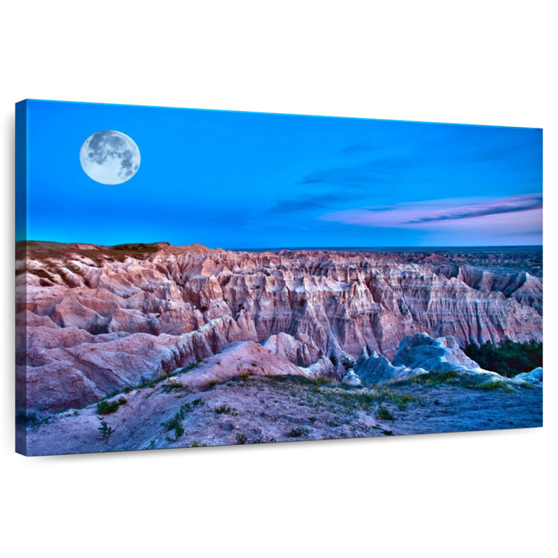 Lune du parc national Alvord Badlands, H 16 po x l 24 po