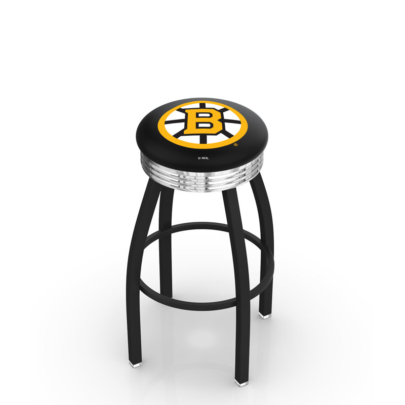 Tabouret tournant 30" avec coussin nhl, Bruins de Boston, Tabouret de bar d'une hauteur de siège de 30 po