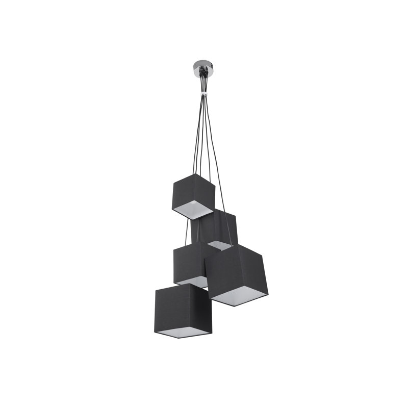 5 - Light Cluster Pendant, Black