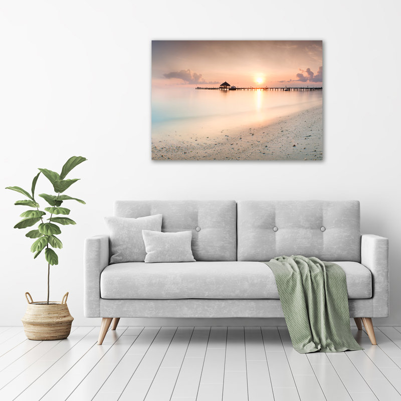 Maldives Beach - Wrapped Canvas Print