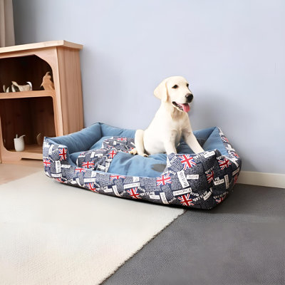 Lit pour chien, grand chien, détachable et lavable, chien de taille moyenne pour l'hiver, lit pour chien Labrador à poils dorés, tapis pour chien, maisonnette pour animal de compagnie