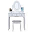 Ensemble coiffeuse avec tabouret et Miroir