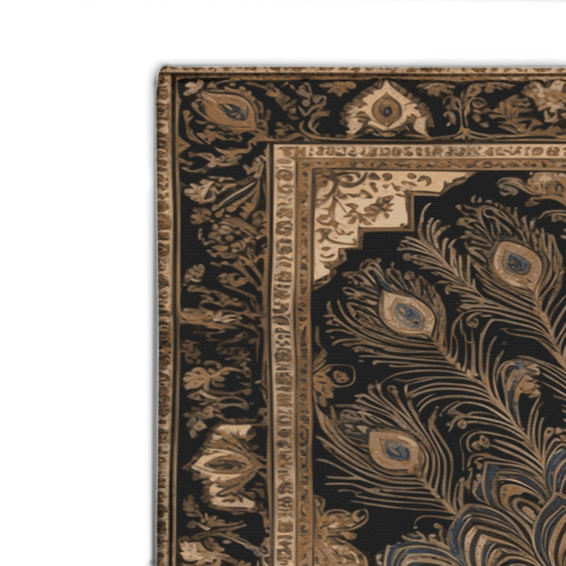 Persian Brown Indoor and Outdoor Area Rug, Rectangle 8' x 10'