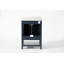 Ensemble de meuble-lavabo moderne simple 25 "avec plateau en marbre de Carrare Avenlee-97234535