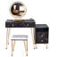 Ensemble de coiffeuse de 31,5 po de largeur avec tabouret et miroir