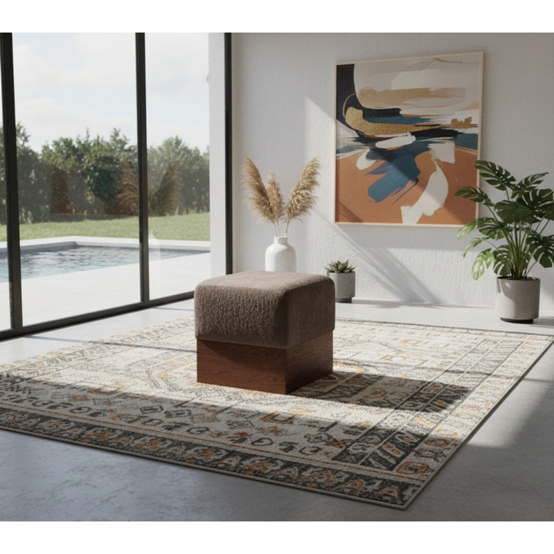 Repose-pieds / tabouret Madelen, Velours brun, Brun