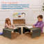 ECR4Kids Bentwood Lap Desk with Handles, Activity Table-104944342