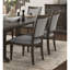 Ensemble de 2 chaises d'appoint en tissu brun et gris Transitional