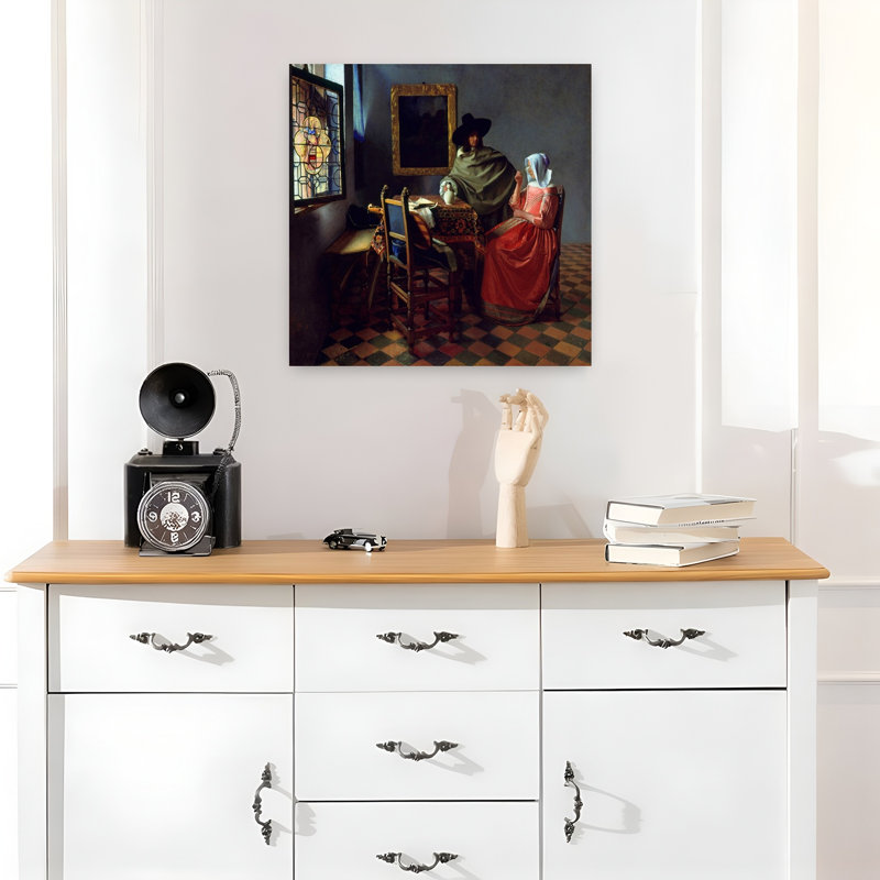 «The Wine Classic Abstract Contemporary Architecture», reproduction d'art mural, H 18 po x l 18 po
