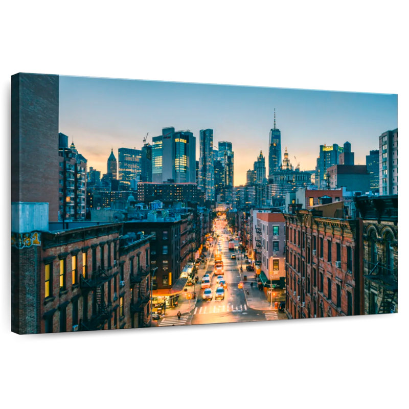 Sireci Lower Manhattan Twilight Rush, 30" H x 45" W