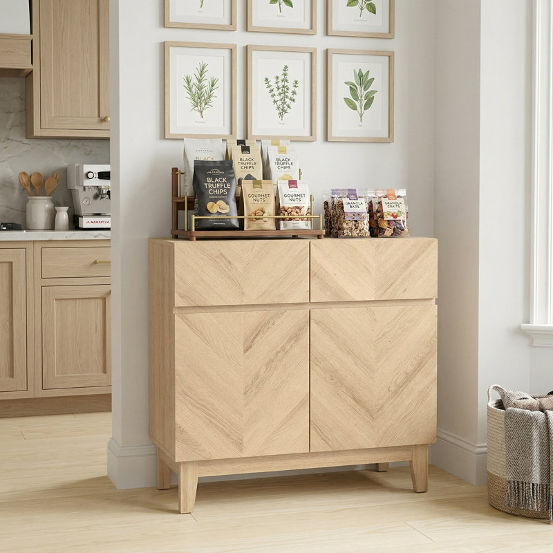 Cartwright Hanwell 2 Door 2 Drawer Sideboard, Oslo Oak