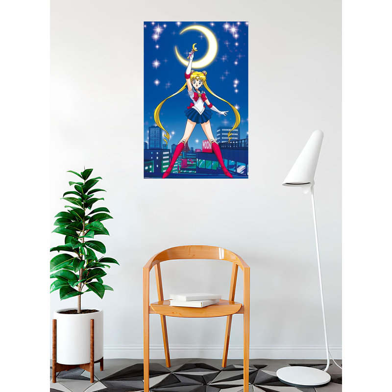  Officiellement sous licence Sailor Moon - affiche d'art 24 x 36 pouces Sailor Moon - reproduction décorative - papier affiche - prêt à encadrer