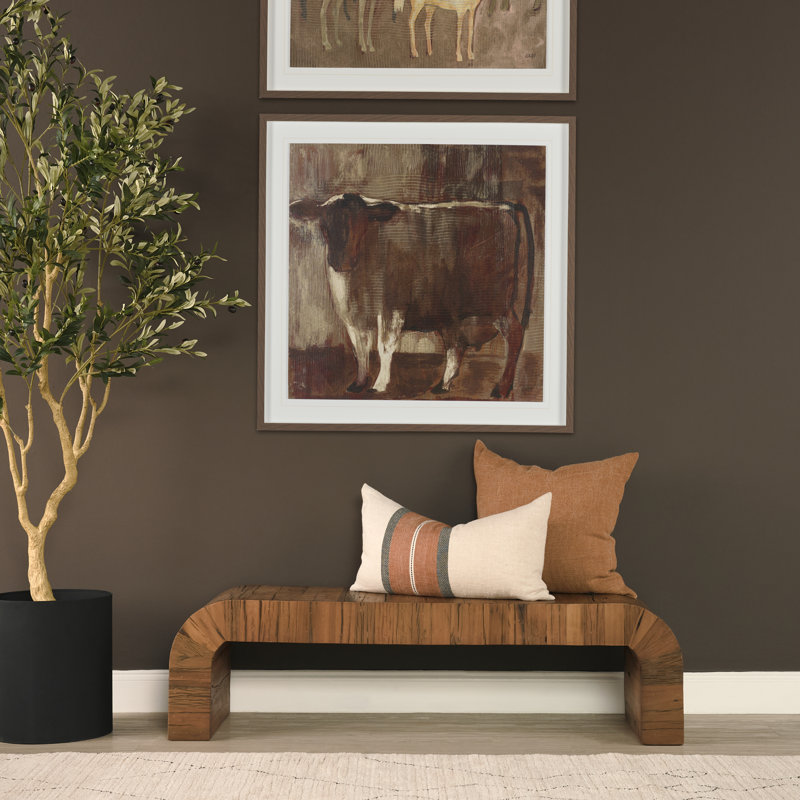 Denton Medium Brown Relcaimed Wood Bench