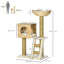 Durrant Cat Tree Kitten Tower Cattail Weave with Scratching Posts Bed House