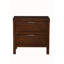 Table de chevet 2 tiroirs Milburn, cappuccino-431468873