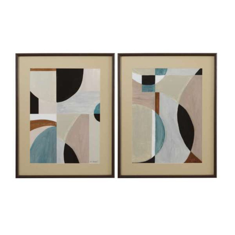 «Curved Vision Contours», reproduction encadrée