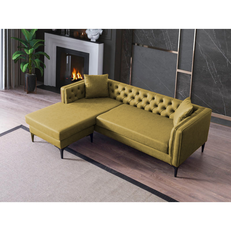 Canapé modulaire Chunsie, Moutarde