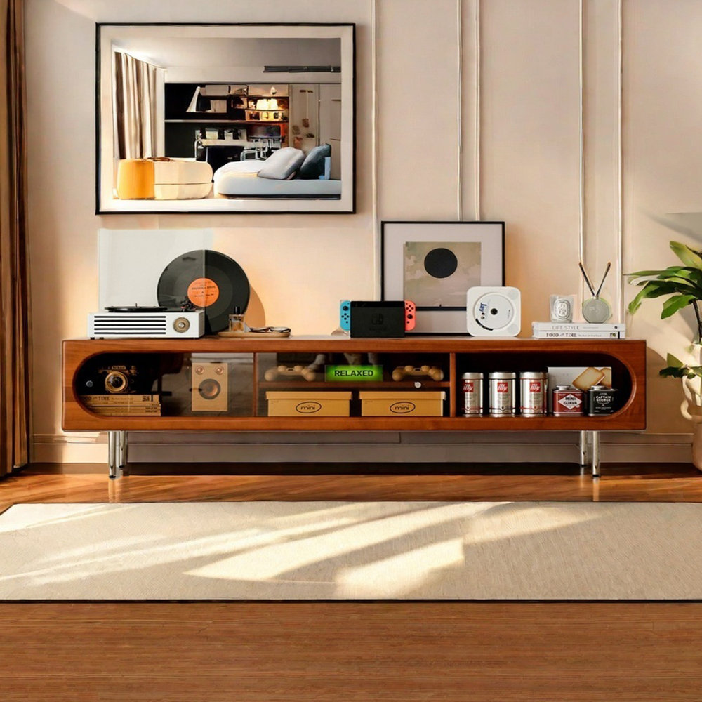 Orxva Galaxy Modern Retro TV Stand with Storage | Wayfair