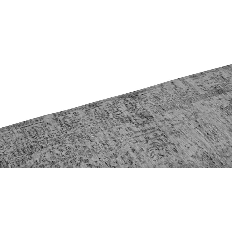 Tapis gris noué à la main Toile