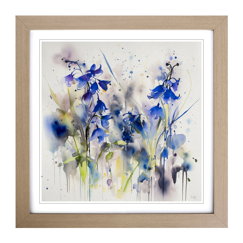 Single Picture Frame Print on Wood, Oak