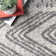 Tapis géométrique gris Berger