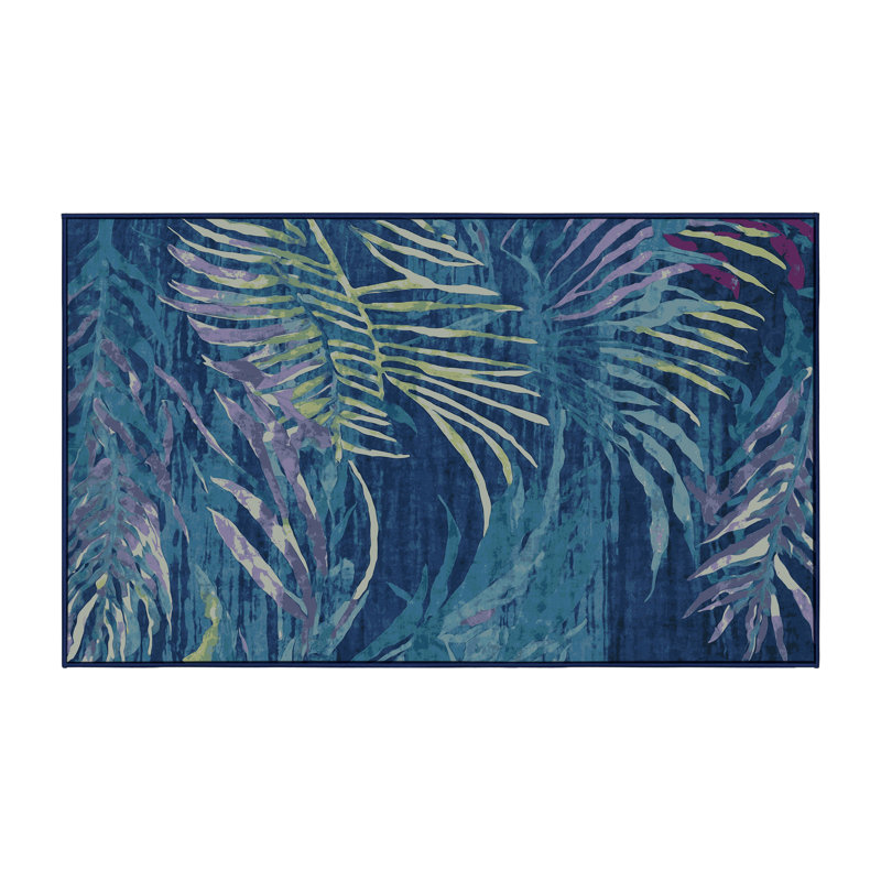 Machine Washable Gray Area Rug, Runner 2' x 4'
