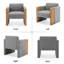 Fauteuil d'appoint rembourré Barraclough-566463751