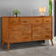 Commode double en bois massif à 7 tiroirs Imre