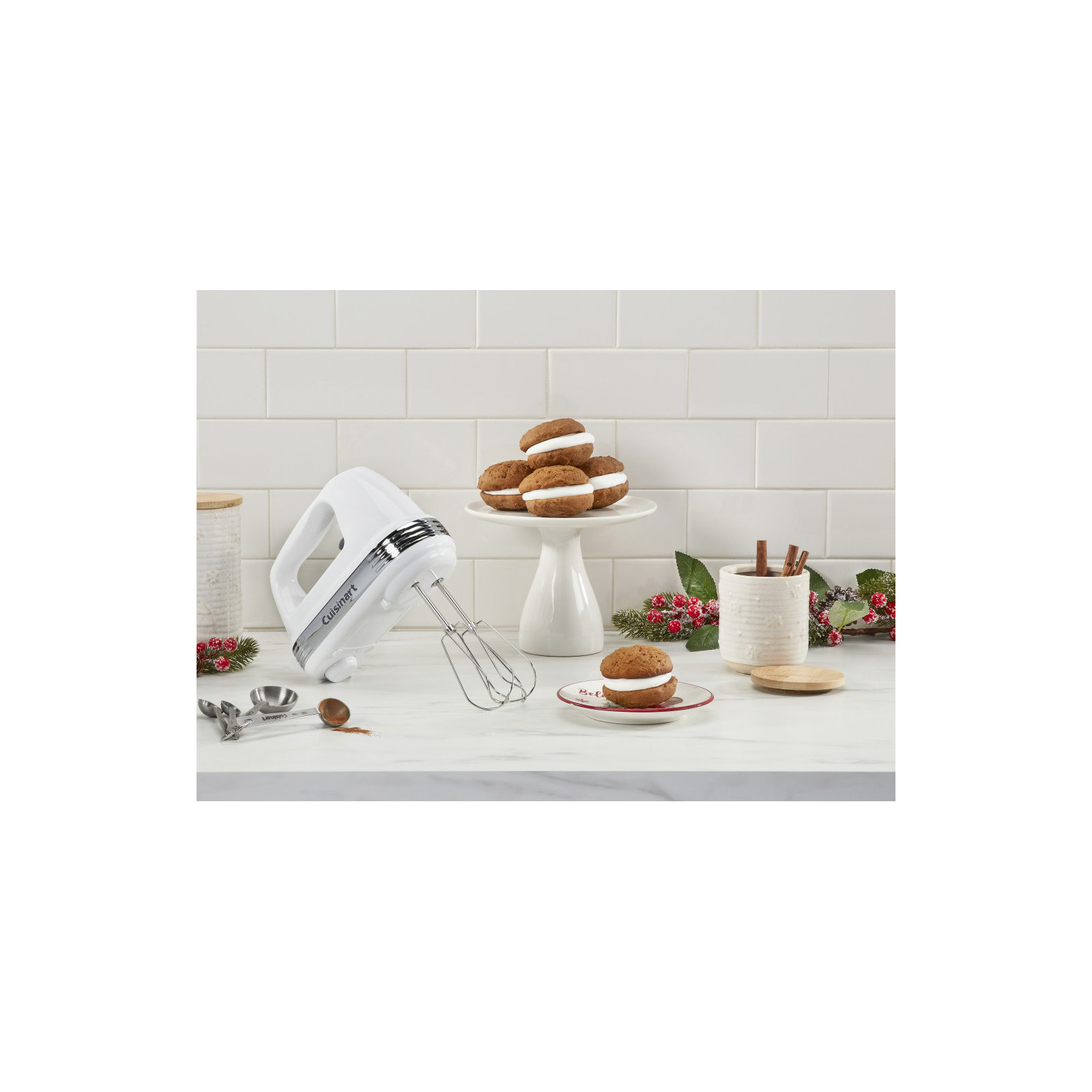 Cuisinart Power Advantage Plus 9-Speed Handheld Mixer with Storage Case, White