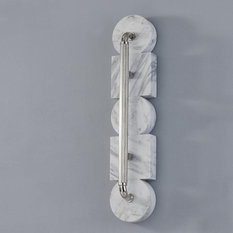 Sena 1 Light Wall Sconce, Burnished Nickel, 23" H x 5" W x 5" D