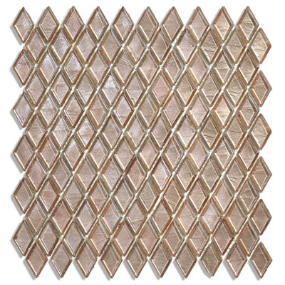 Murowa 7/8" x 1-5/8" Diamond Glass Mosaic
