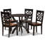 Lipan 4 - Person Four Leg Dining Set-2046546107-2046546054