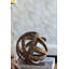 Boules décoratives en bois naturel de 25 cm de diamètre, fini bois foncé, pour la décoration intérieure.