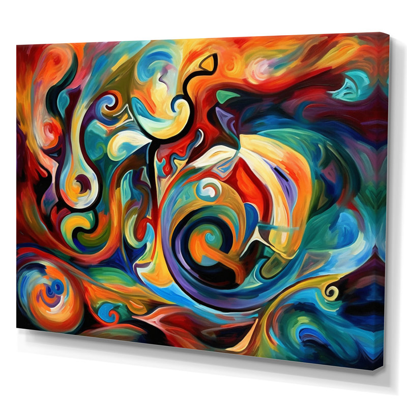 «Exploration de la liquidité abstraite jaune II», reproduction sur toile à l'encre liquide abstraite, Toile tendue