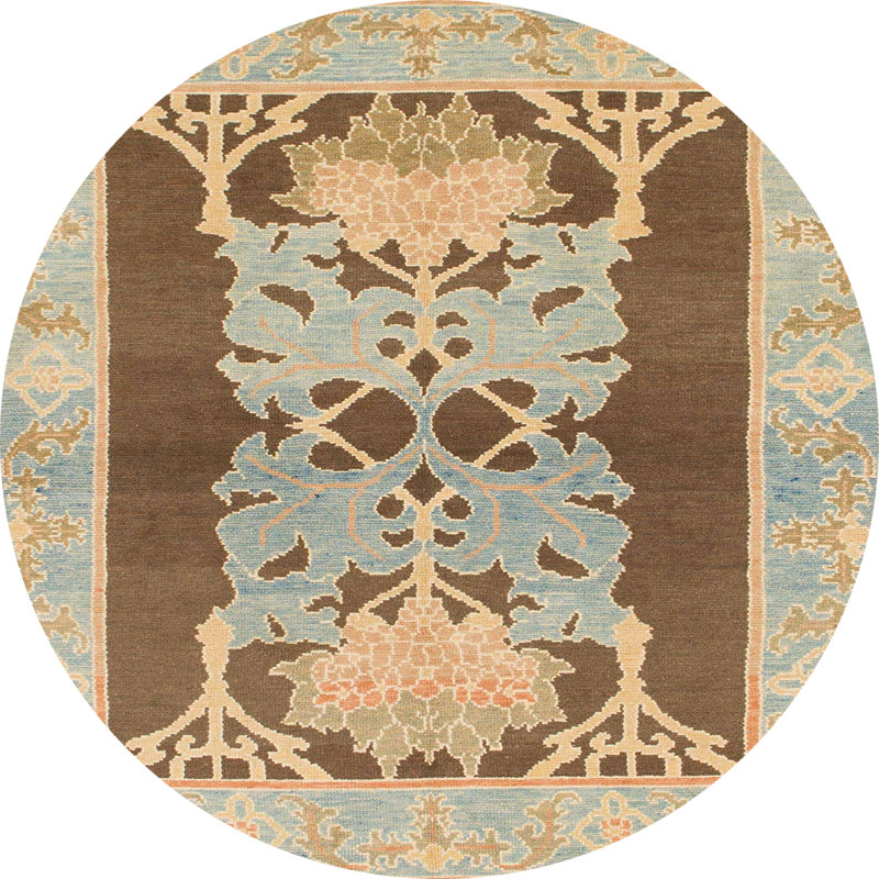 Aarit Abstract Indoor Rug, Round 5'