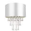 Modern Satin Fabric Pendant Light Shade with Acrylic Droplets-41814469-98654978