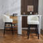 Ensemble de 2 tabourets de comptoir pivotants de 33,25 po, avec tabourets de bar à hauteur de comptoir avec structure en bois d'hévéa massif, dossier, repose-pieds, tabourets de bar sans accoudoir pour bar personnel, comptoir de cuisine