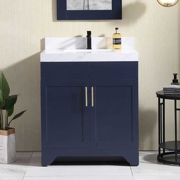 Wade Logan® Aurilla 24'' Free Standing Single Bathroom Vanity with ...