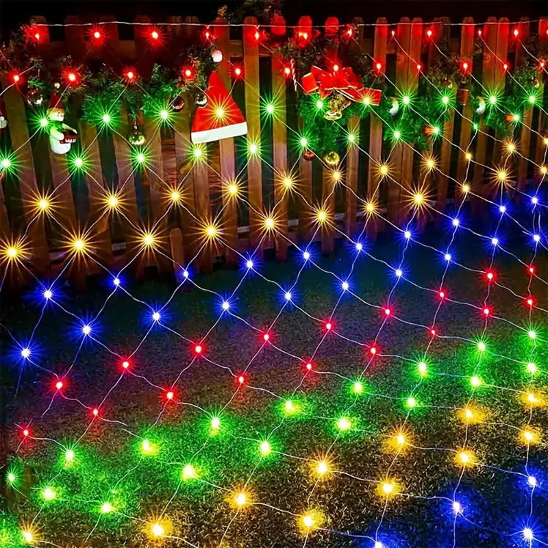 300cm LED Solar Powered 192 - Bulb Cord String Light
