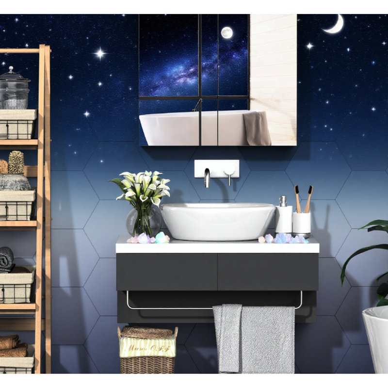 Armoire de salle de bain avec miroir